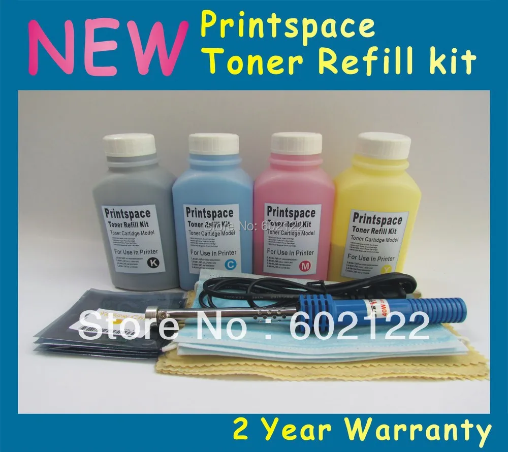 4x NON OEM Toner Refill Kit + Chips Compatible For HP 305A CE410A