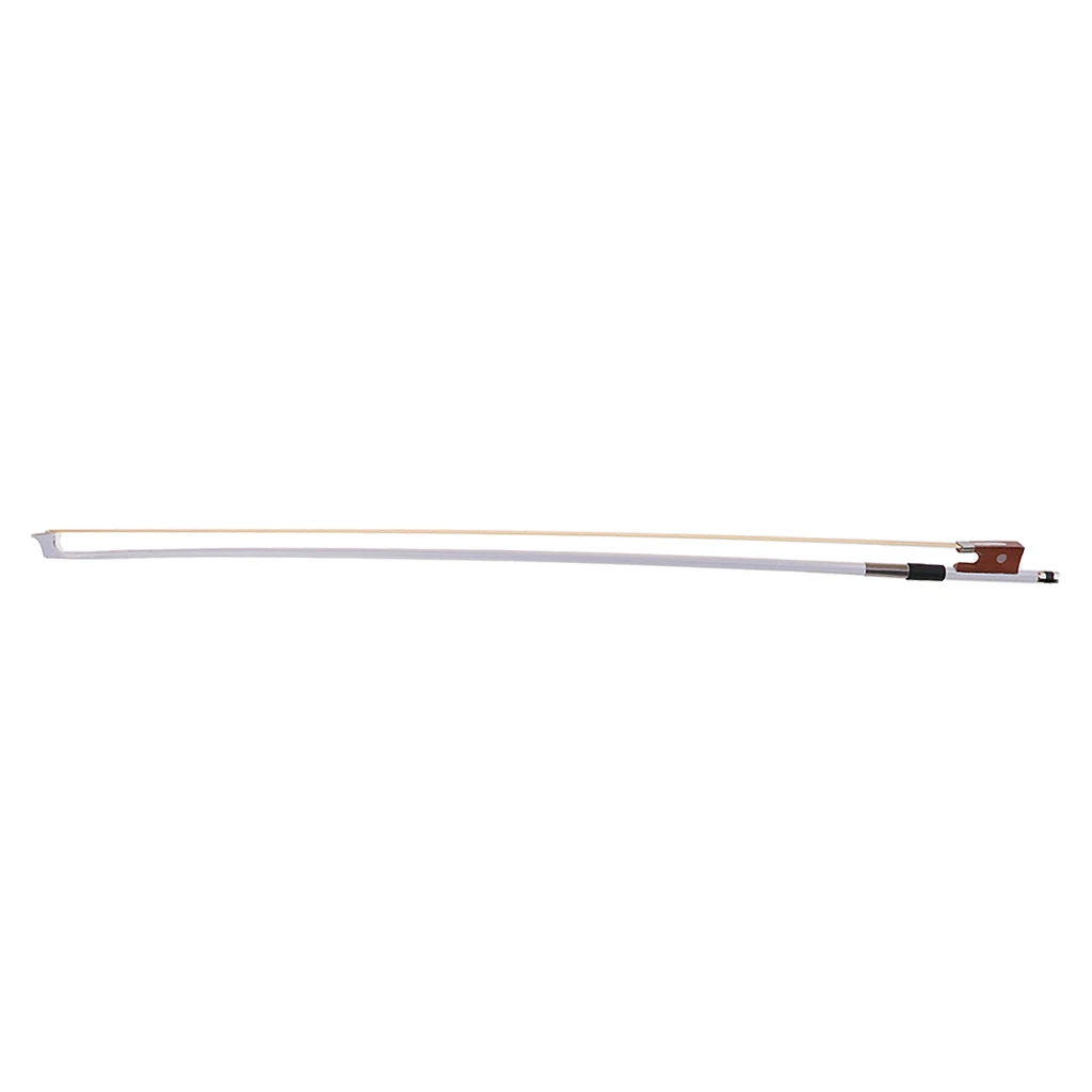 Violin Fiddle Bow 4/4 Horsehair Violin Bow Violin Accessories White