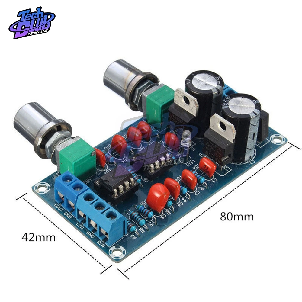 Низкочастотная плата фильтра NE5532 сабвуферный регулятор громкости, схема усиления, плата переменного тока 9 в-15 в