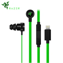 Наушники razer Hammerhead для iOS с встроенным удаленным портом для микрофона для устройств iOS, телефон, ПК, игровые музыкальные наушники