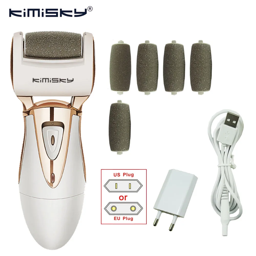 Ferramentas do Pedicure Elétrico de Luxo Máquina de Cuidados com os Pés Removedor de Calos do pé para o Calcanhar do pé Ferramenta Pedicura Velvet Suave Arquivo Pele Ky-818 7 de Cuidados Com Os Pés Ferramenta Pedicura