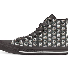 Ядовитый рождественский пудинг Повседневная Высокая холщовая Обувь Кеды легкие ботинки для ходьбы