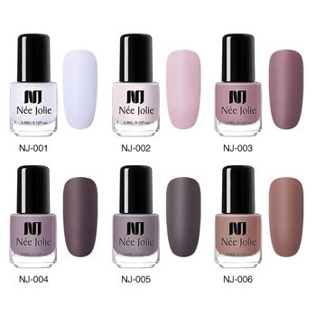 

NEE JOLIE Matte Effetc Nail Polish Nail Colors Red Gray Nail Art Oily Polish Varnish Nail Art varnish DIY Polish