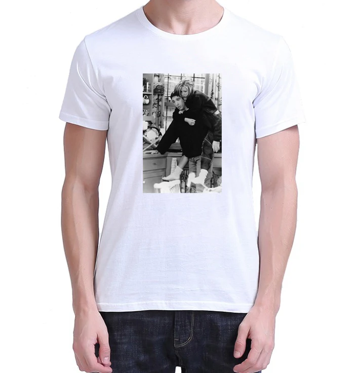 

Classic Popular Program Friends T Shirt Men Rachel Green's Guide To Life Print Casual Top Cotton Short Sleeve O-Neck Male Tshirt