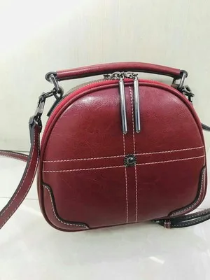 Moda de couro genuíno crossbody sacos de