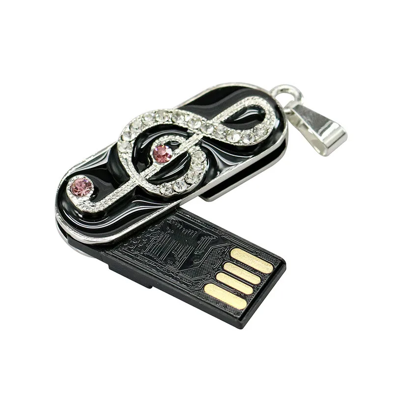 USB флешка из металла Цепочки и ожерелья Электрогитары Memory Stick 8 ГБ 16 ГБ 32 ГБ 64 ГБ USB флэш-накопитель прекрасный партитуры накопитель