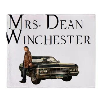 

Mrs. Dean Winchester Soft Fleece Throw Blanket Soft Flannel Blanket to on for the sofa/Bed/Car Portable Plaids