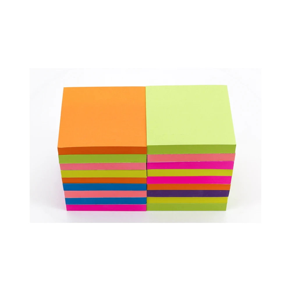 

18 Pads 4A Sticky Pop-up Notes 3 x 3 Inches Neon Assorted Stationery Planner Stickers Memo Pad Notepad Notes 4A 303x18-N-Z