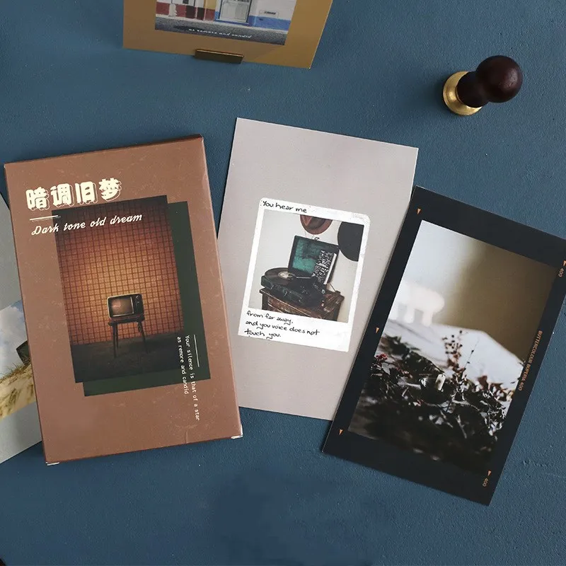 

30Sheets/Set Creative Dream Food Postcard Greeting Card Cute Wish Card Christmas Gift Card Letter Envelope