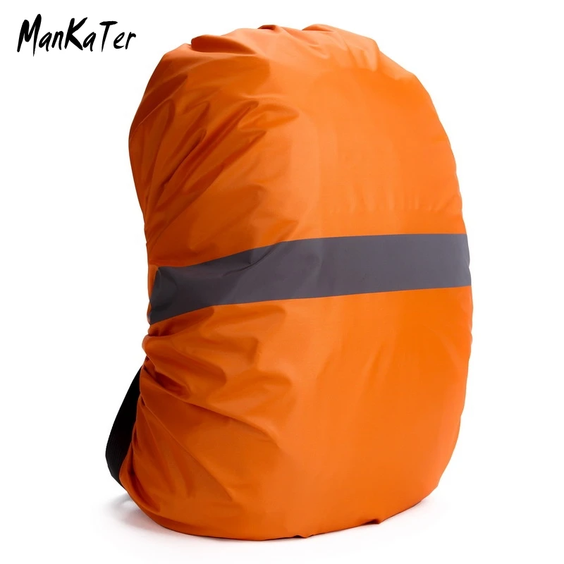 ManKaTer  30L-50L Reflective Camouflage Waterproof Dustproof Sunscreen Lightweight Backpack Rain Cover Elastic Bag mouth