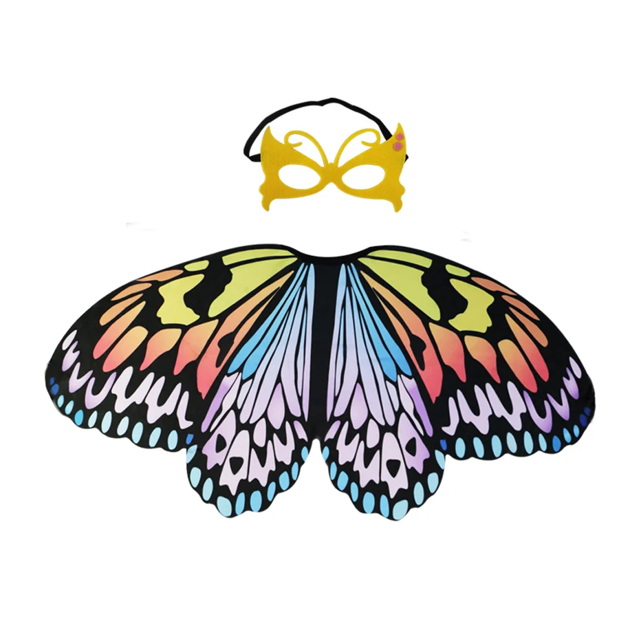 

Special 120*70 cm Butterfly Girls Costume Summer Sunscreen Costumes Birthday Child Fairy Wings Butterfly Dance Costume Gifts