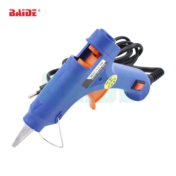 Cheap 20W EU US Hot Melt Glue Gun 7MM Glue Stick Industrial Mini Guns Thermo Electric Heat Temperature Tool 200pcs/lot
