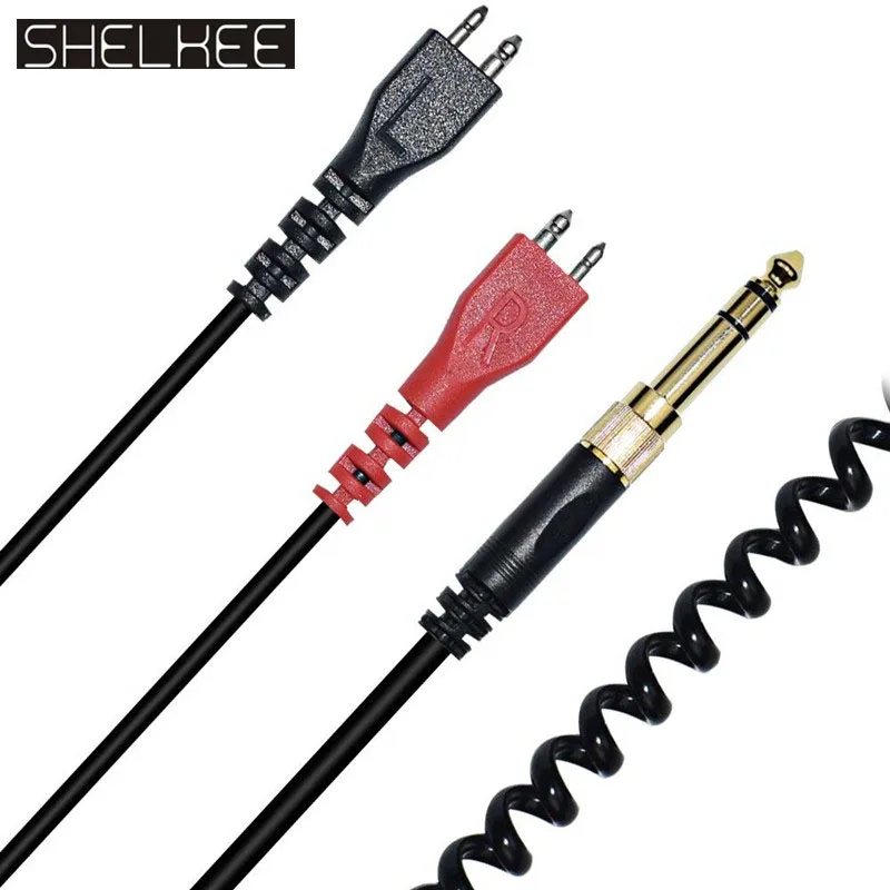 

SHELKEE Extension Spring Relief Coiled Audio Cable for Sennheiser HD25 HD25-1 II HD25-C HD650 HD 480 HD 25 HD600 Headphone
