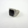 15Pcs Hot Sale Vintage Style Black Silver Plated Men Rings For Man Retro Wholesale Jewelry Bulks Lots LR347 4