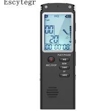 Escytegr 8 ГБ/16 ГБ/32 ГБ Цифровой диктофон аудио запись Голосовая активированная телефонная запись MP3 плеер Диктофон