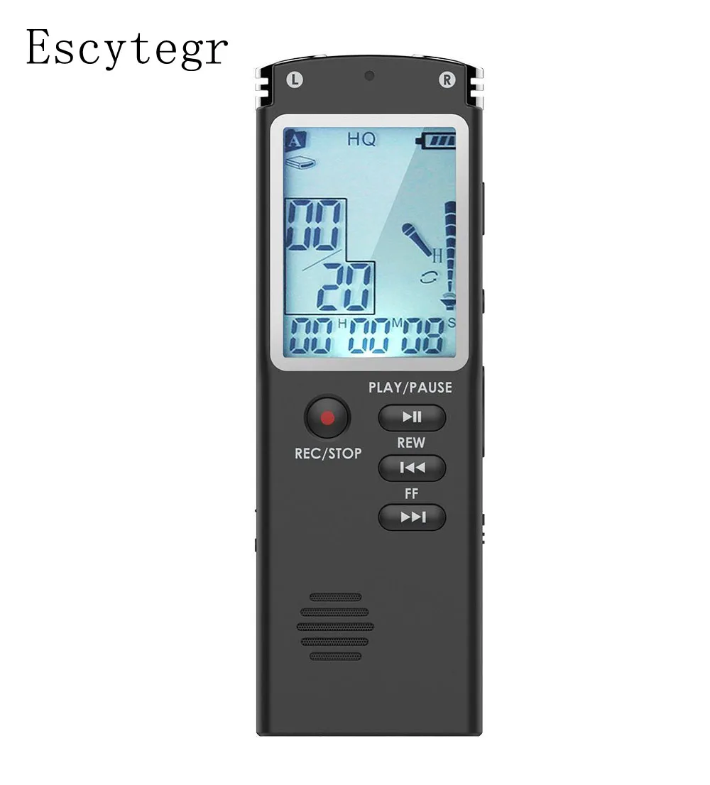 Escytegr 8 ГБ/16 ГБ/32 ГБ Цифровой диктофон аудио запись голосовая телефонная MP3 плеер
