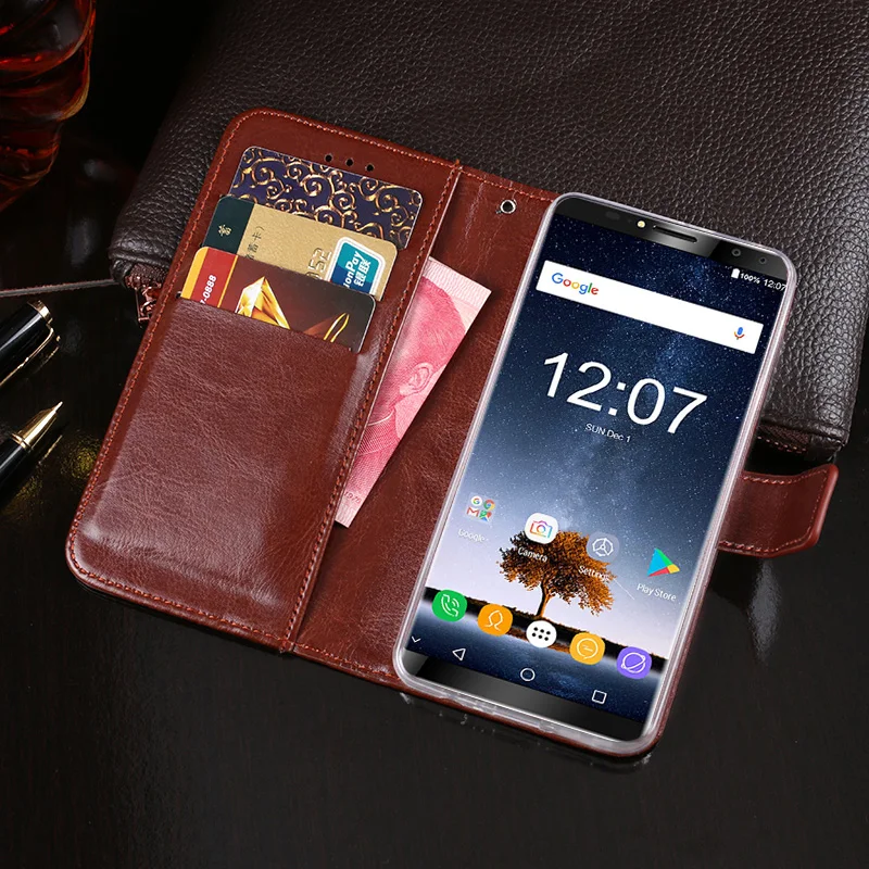 

For Oukitel K6 Case Business Style Stand Flip Wallet PU Leather Fundas Cover for Oukitel K6 K 6 Case Capa Cellphone Accessories