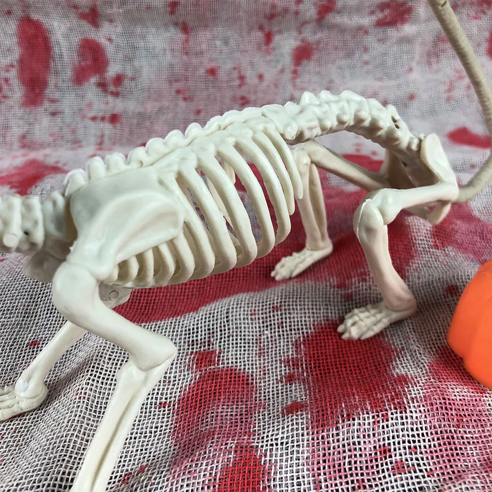 Ужас Скелет животного декоративный реквизит на Хэллоуин летучая мышь лягушка собака ворона кости дом вечерние украшения