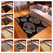 Жуткий Череп 3D ковры для гостиной коврики фланелевые бархатные пены памяти домашний большой размер ковер детские игровые коврики коврик для прихожей