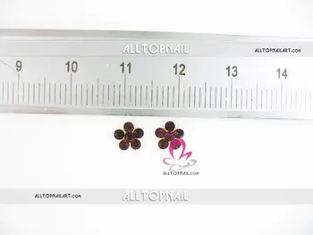

200pcs Nail Art Alloy flower Bling Rhinestones Decoration - Free shipping