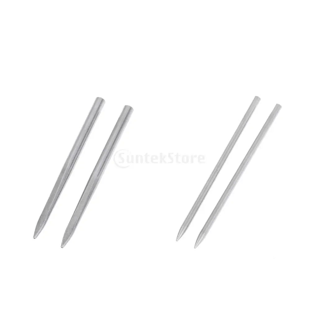 2pcs 80mm Long Stainless Steel Paracord Fid Lacing Stitching Needle with 2mm/3mm Hole Diameter