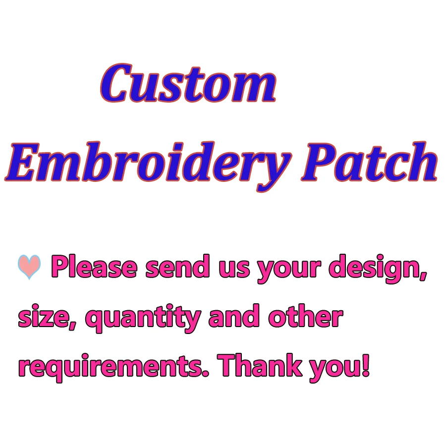 

Custom Accessories Patch Logo for Clothes Iron on Transfer Applique Patches Embroidered Patches For Clothing Jacket for DIY