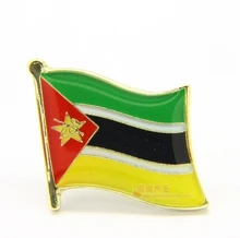 Pin de Lapela Bandeira nacional a Bandeira do Metal Pin Moçambique