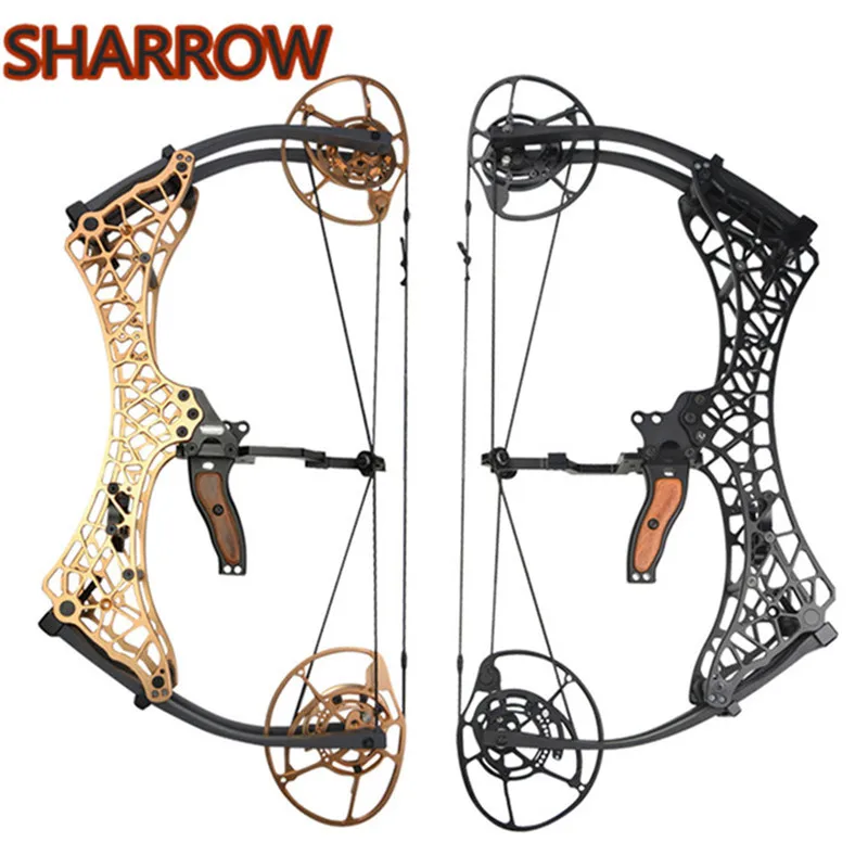 

Compound Bow 26" Hunting Fishing Bow 40-70lbs Adjustable Pulley IBO 350FPS Right Hand For Outdoor Camping Archery Competition