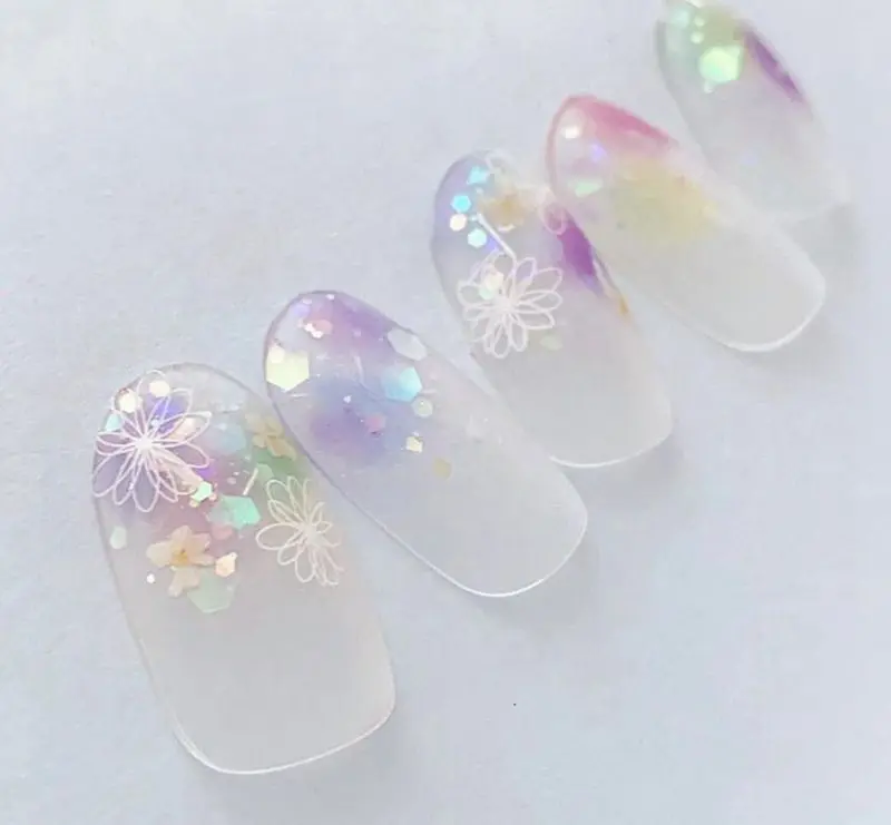 

1 Sheet Embossed 3D Nail Stickers Blooming Dry Flower Leaf 3D Nail Art Sticker Decals Adhesive Manicure Nail Art Tips Decoration