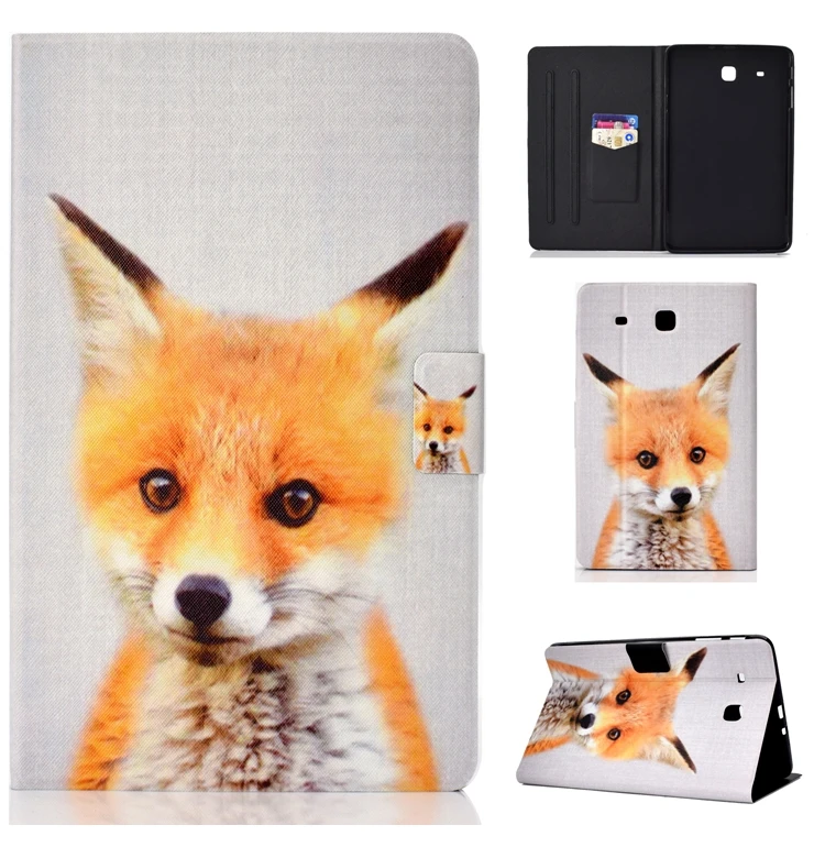 Чехол для планшета для Coque samsung Galaxy Tab E T560 9,6 случае Единорог Кожа флип чехол для Etui samsung Tab E T561 9,6 Чехол-книжка