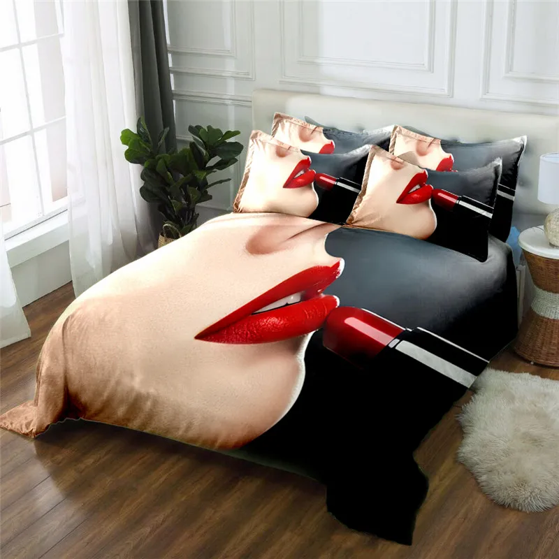 منتج جديد الجنس سيدة 3D المطبوعة 4 قطع طقم سرير ستوكات أغطية السرير بياضات سرير حاف مجموعة غطاء غطاء سرير منتج جديد الجنس سيدة 3D المطبوعة 4 قطع طقم سرير ستوكات أغطية السرير بياضات سرير حاف مجموعة غطاء غطاء سرير
