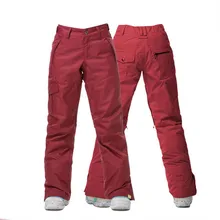 Женские лыжные штаны, зимние высококачественные штаны для сноуборда, водонепроницаемые уличные теплые штаны