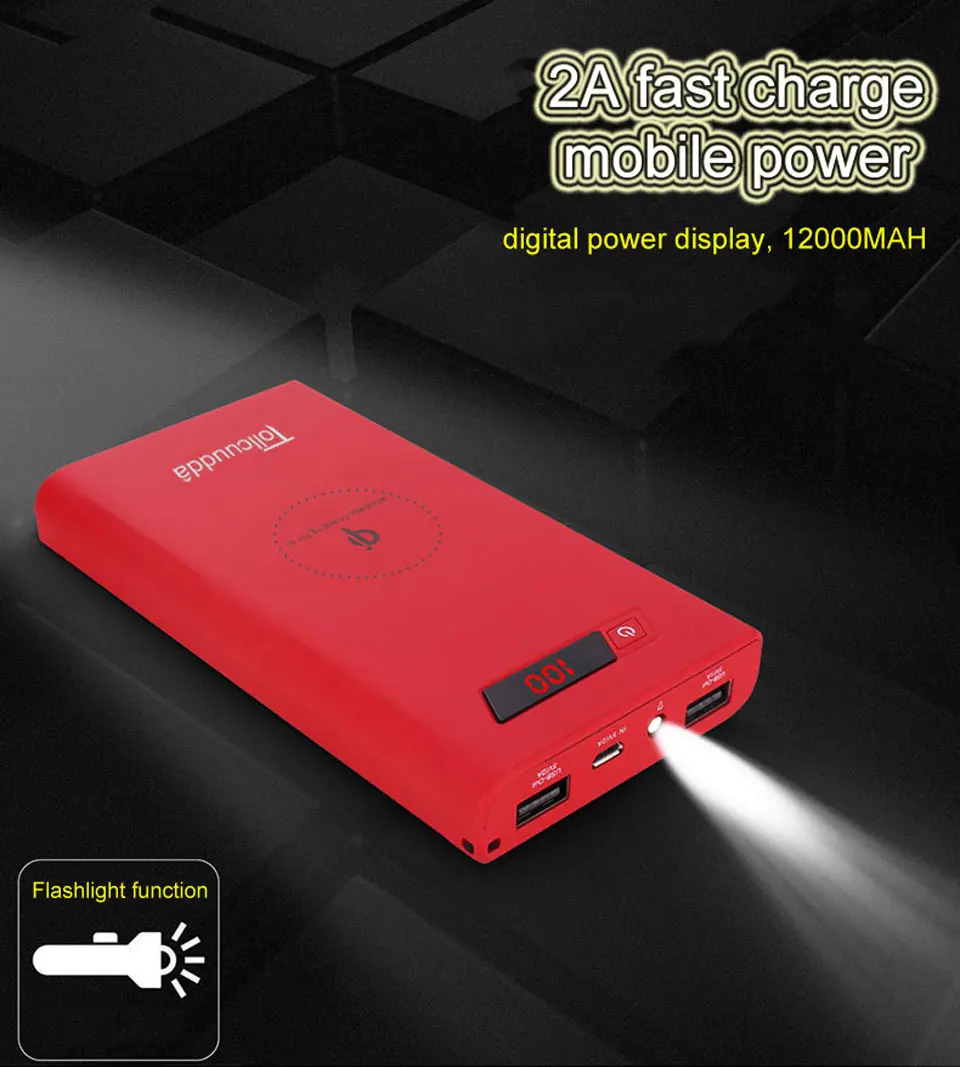 2018 New Portable Power Bank Fast Qi Wireless Charger For iPhone X 8 Plus Dual USB Power Bank For Samsung S9 S8 Plus 2018 New Portable Power Bank Fast Qi Wireless Charger For iPhone X 8 Plus Dual USB Power Bank For Samsung S9 S8 Plus