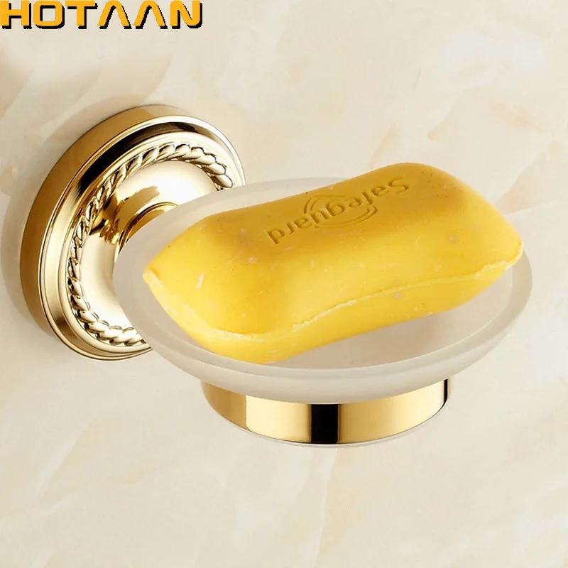 Buy New Golden Finish Brass Flexible Soap Basket /Soap