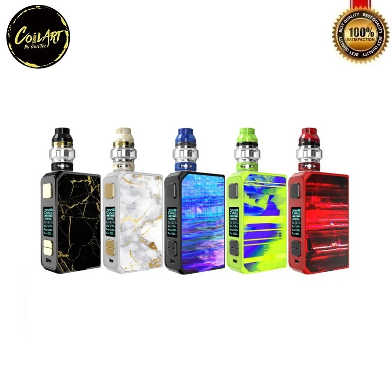 

Original Coilart Lux 200 Kit TC Box Mod with Coilart Lux Resin Vape Tank Mesh Coil Vaporizer Electronic Cigarettes Kit Vs Drag 2