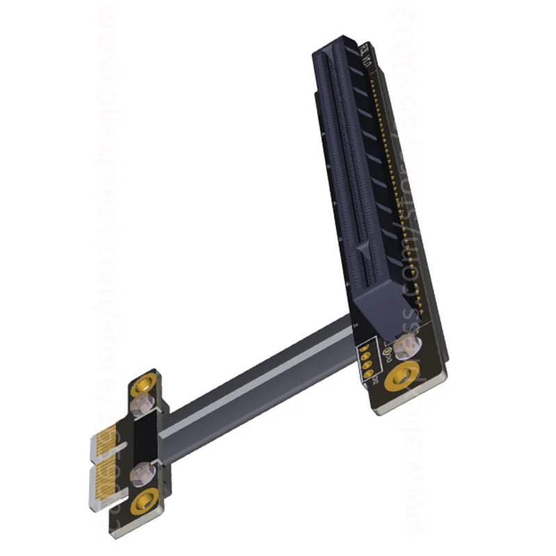 Cable Length: 40CM Sukvas PCIe 3.0 x1 Male to x16 Female Cable 8G/BPS PCI-E III Motherboard 1x 16x Graphics Card Extender Conversion Elbow Right Angled 