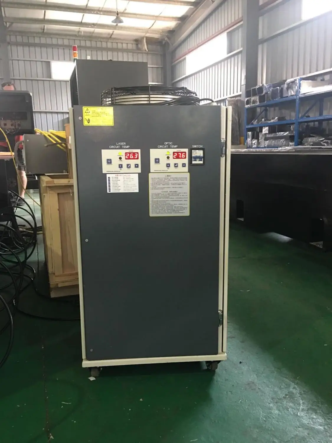 

high quality industrial water chiller double-temperature HC040M1-01A on 1000W fiber laser source