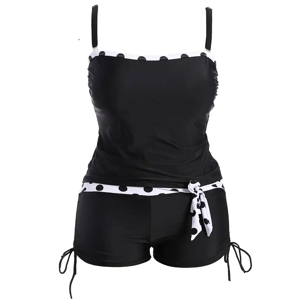 women's plus size swim shorts and tops
