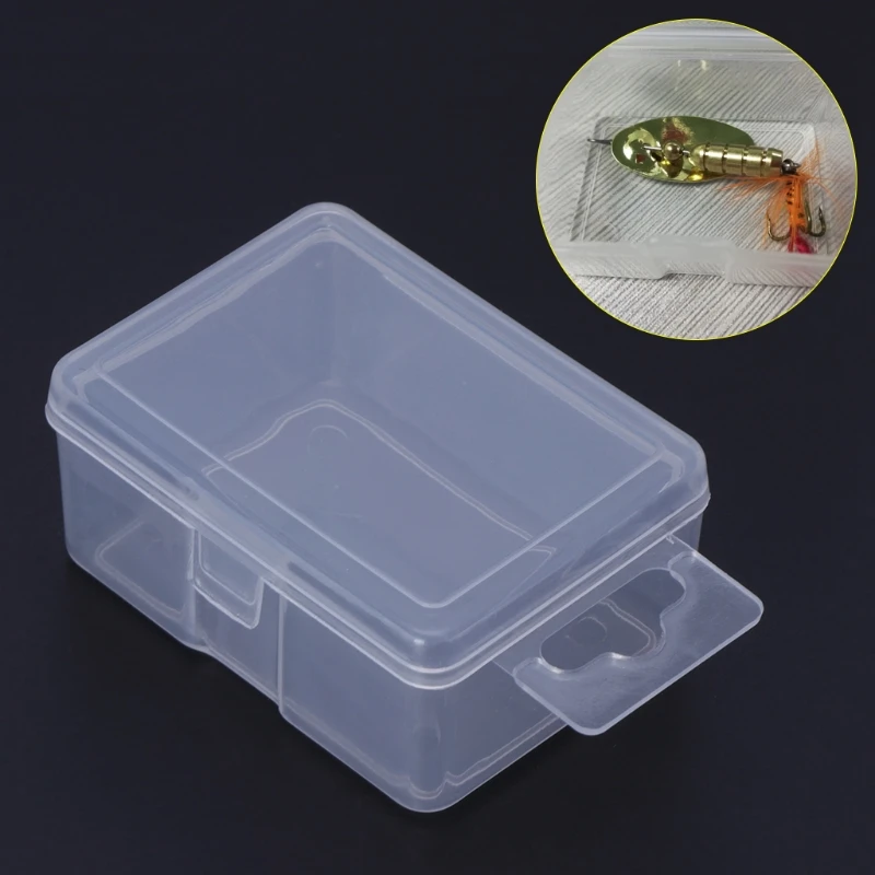 Fishing Box Plastic Transparent Clear Lure Bait Hook Tackle Jig Storage