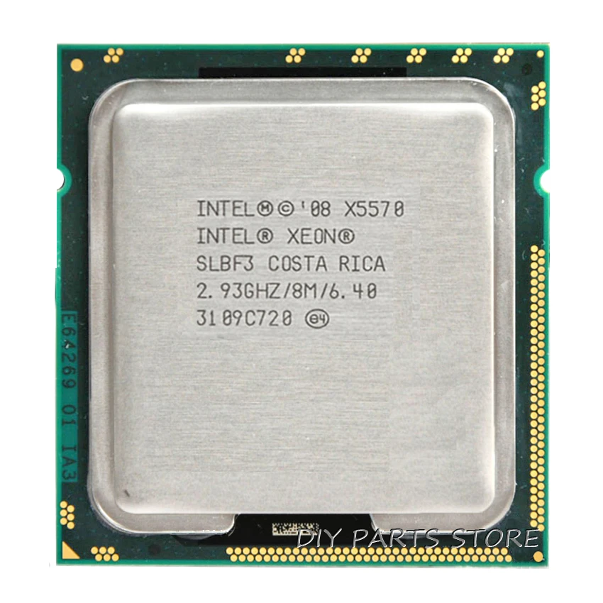 top processor INTEL XONE X5570 CPU INTEL X5570 PROCESSOR Quad core 2.933  MHZ  LeveL2  8M  4 core  WORK  FOR lga 1366 montherboard amd cpu