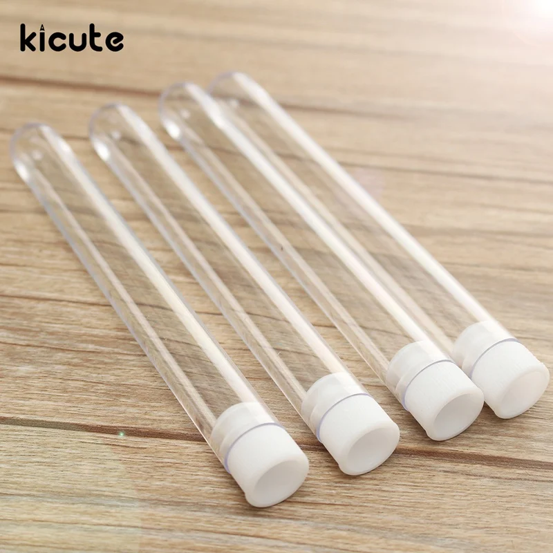 Прозрачная лабораторная прозрачная пластиковая пробирка флакон + нажимные