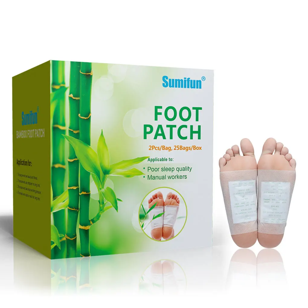 

50PCS/Set Sumifun Detox Foot Pad Patches Detoxify Toxins Adhesive Keeping Fit Feet Slimming Cleansing Herbal Adhesive