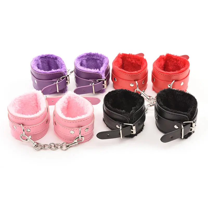 

1 Pair PU Leather Women Handcuffs Restraints Bondage Lady Girl Bracelet