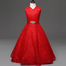 Kids Dresses For Girls Girl Dress Summer High-grade Wedding Dresses Children Embroidered Party Dresse Bridesmaid Dress130-160cm
