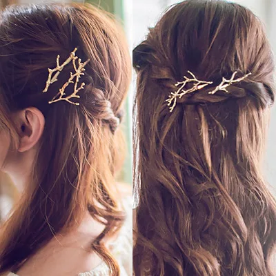 

2016 Tree Clip Fashion Novel Designer Vintage Metal Branches Hairpins For Women Wedding Hair Jewelry Accessories Pinzas De Pelo