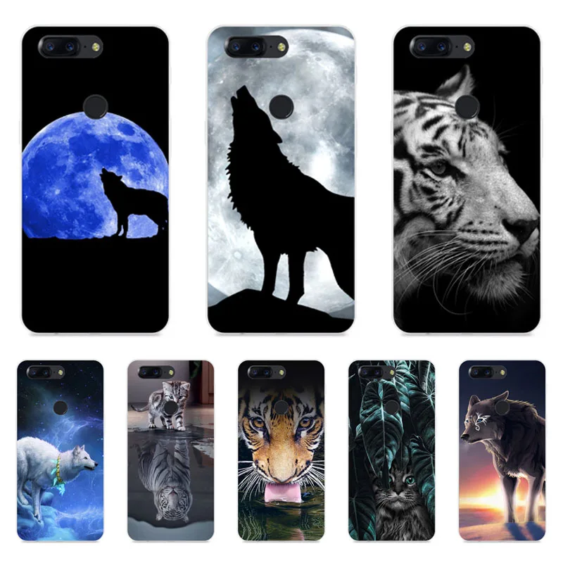 oneplus 5t Case Silicon tigon beast Painting Soft TPU Back Cover for one plus Protect Phone cases shell |
