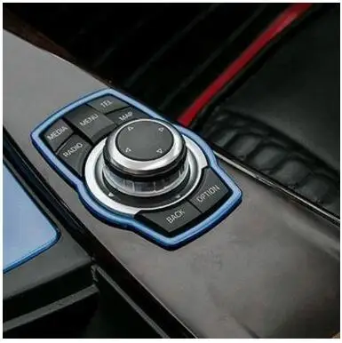free shipping Car Multimedia Button Decoration Stickers For BMW BMW X1 X3 X5 X6 E70 E83