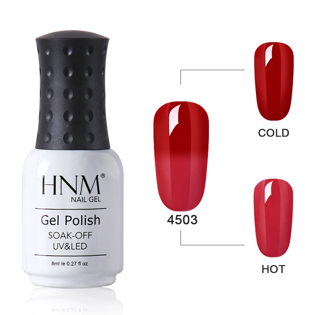 HNM 8 мл меховой гель термо меняющий цвет штамповка Краска Лак для ногтей Дизайн ногтей лак для ногтей Vernis a Ongle Nagellak Эмаль Гель-лак - Цвет: 4503