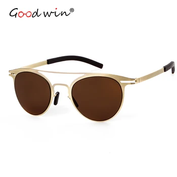 

Good Win Sunglasses Women Cat Eye Luxury Brand Designer Oval Lens Coating Mirror UV400 Fashion Men Female Sun Glasses Shades