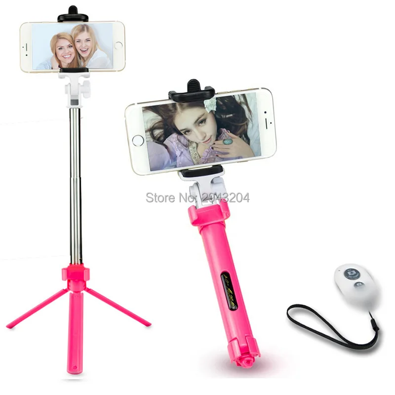 Portable Bluetooth Selfie Stick in Tripod For iPhone 4 5 6 7 Samsung Galaxy Android Wireless Control Hands Free | Электроника